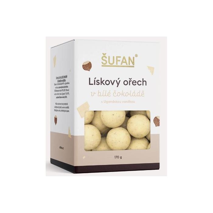 Lískový ořech v bílé čokoládě 170g