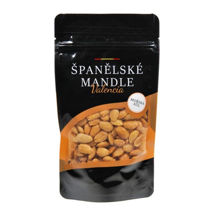 Mandle loupané pražené solené 150 g